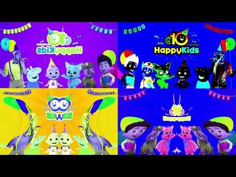 10th Birthday Happy Kids Logo Sponsored By Gamavision Csupo Effects Combined x4 | Inverted