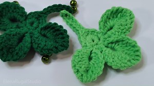 146K views · 7.5K reactions | Crochet Shamrock Pattern for St. Patrick's Day! Use this crochet shamrock pattern to make your own three or four-leaf clover. | Crochet Elenarugalstudio | Facebook