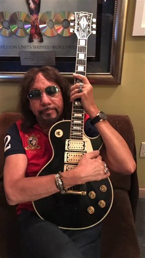 2.4K views · 1.3K reactions | Ace Frehley 1957 Black Beauty bearing the serial number 7 6144 Rocket launcher #Kiss #AceFrehley #Ace #SpaceAce #RocketLauncherGuitar | Gino Gargiulo | Facebook