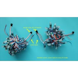 12V IP68 waterproof 100 nodes WS2811 RGB LED pixel module string