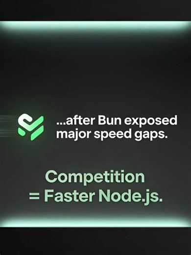 Node.js Is Getting Faster Because of Bun #shorts #coding