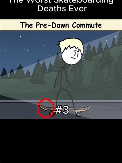 The Worst Skateboarding Deaths Ever #cartoon #funnyvideo