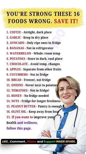 You’re Storing These 16 Foods Wrong (Save This!)