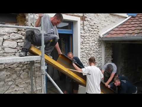 Pose d'une poutrelle HEB