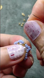 1 minute how to make beaded earrings, making earrings with pearl, easy diy