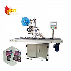 [Hot Item] Automatic Packaging Bags Surface Labeling Machine Flat Surface Feeder Labeler Table Plane Labeling Machine