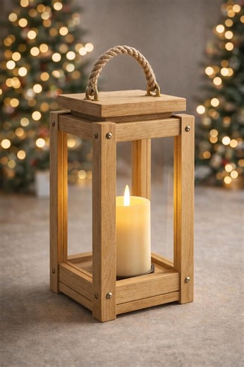 Wooden Christmas Lantern Plans – Diy Holiday Decor Woodworking Blueprint Pdf - Etsy