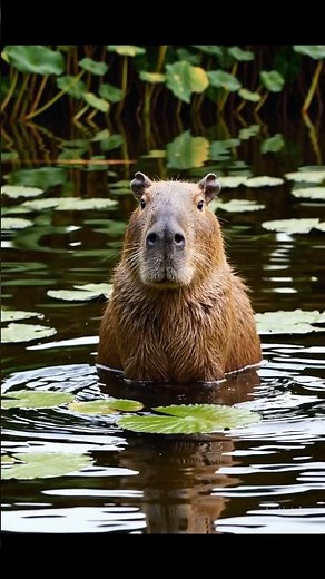 Capybara in the Wild – Relaxing Nature Video | #capybara #fyp