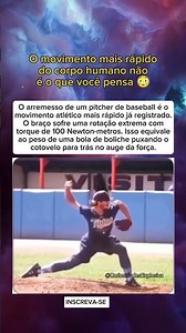 A força extrema do arremesso de baseball