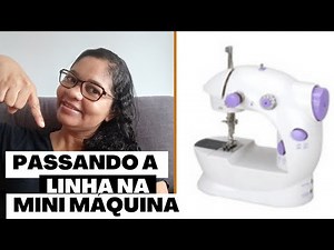 How to thread a mini portable sewing machine (step by step) #how #to #sewing #beginner