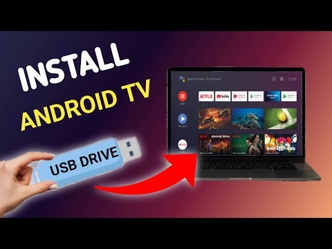 how to install android tv on bootable usb drive 🔥 android tv installation on windows