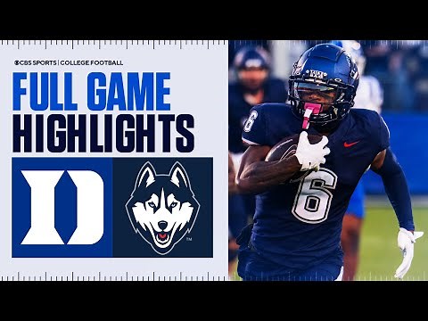 Duke Blue Devils vs UConn Huskies | Full Game Highlights | CBS Sports College Football
