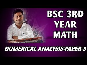 numerical analysis | introduction of paper | sift and forward difference operator | bsc 3 math