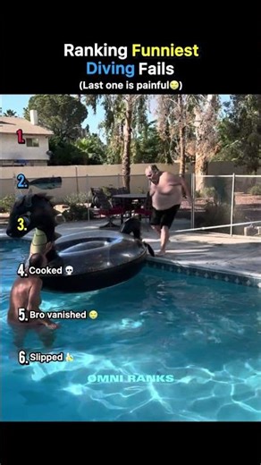 Ranking Funniest Diving Fails 😂