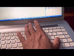 Install Windows from scratch on Sony VAIO / choose boot / configure boot
