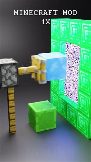 Minecraft Mod Vs Real Life in the Nether 🔥🔥🔥 #minecraft #3danimation #3dart #animation