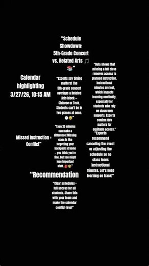 “Schedule Showdown: 5th-Grade Concert vs. Related Arts 🎵📚”