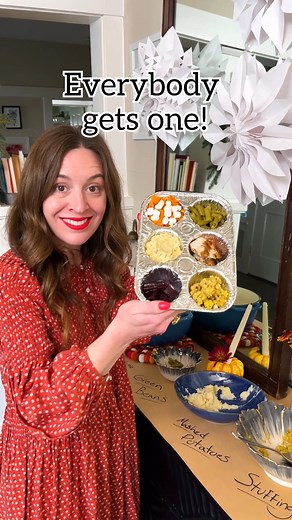 1.6M views · 11K reactions | ❤️ We love this thoughtful and thrifty tip! Use dollar tree muffin tins to make leftover trays for guests! #Thanksgiving #holidayseason #leftovers #mealprep #thoughtful | Jeff & Lauren | Facebook