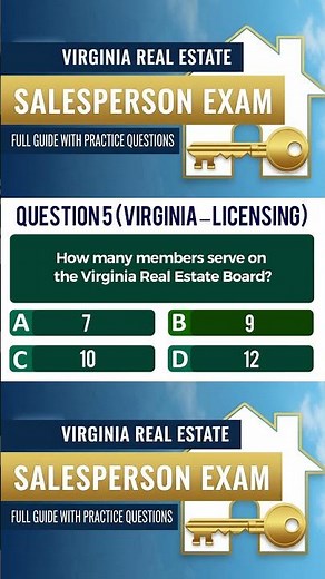 Real Estate Licensing Virginia Real Estate Salesperson Practice Test | Exam Questions
