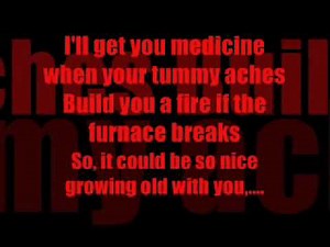 I wanna grow old with you by Adam Sandler (with lyrics)