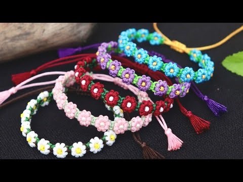 🌼 DIY 🌼 Daisy Flower Bracelet Tutorial 🌸 How to make Bracelets 🌸 Creation&you