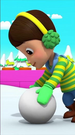 Vamos Construir Um Boneco De Neve #Shorts #Kids #Cartoon #Christmas #Music