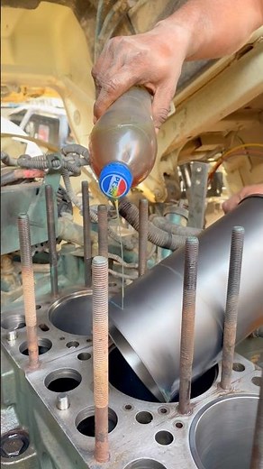 Engine Block Sleeve Installation (Hammer Method) #dry #liner #fitting #enginerebulid #shorts