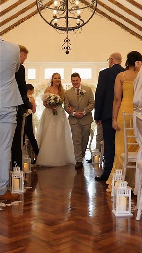 Bride & Groom Walk Down The Aisle