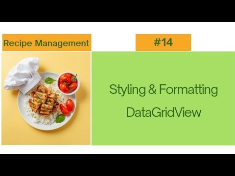 14. Styling & Formatting DataGridView 