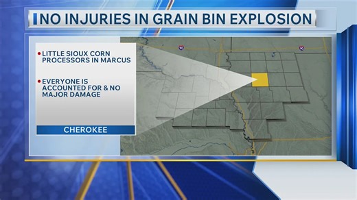 No injuries in grain bin explosion