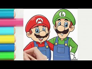 Step-by-Step Mario and Luigi Drawing (Easy)