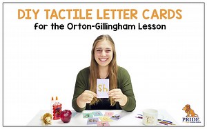DIY Tactile Letter Cards for the Orton-Gillingham Lesson