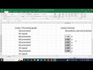 HOW TO MAKE GRADES IN MICROSOFT EXCEL/IF FUNCTIONS