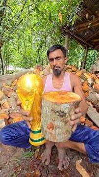 Wooden FIFA World Cup: Step-by-Step Making Process from Raw Wood.#ytshorts #craft #shorts