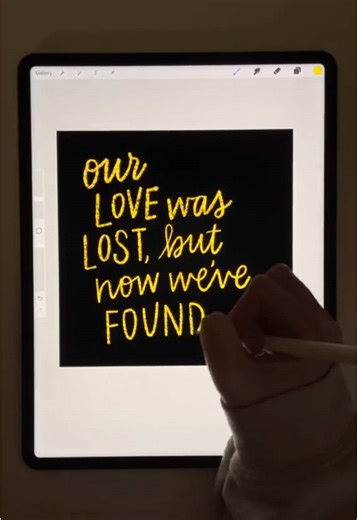 Writing in procreate is one of my favorite things! #procreate #procreateart #procreatetutorial #digitalart #madeonipad