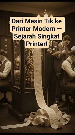 Dari Mesin Tik ke Printer Modern — Sejarah Singkat Printer!