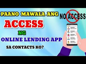 Paano MAWALA ang ACCESS ng Online Lending Apps sa Contacts
