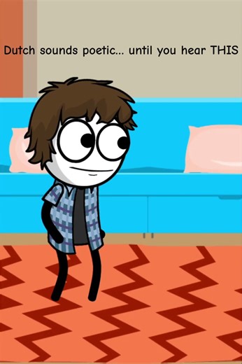 Dutch Words That Accidentally Rhyme 😂 | Funny Language Joke #memehub #shortvideos #animation