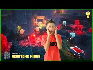 Fighting a Redstone Golem in Dungeons!