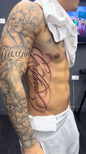 Custom Lettering Tattoo Ideas: Godspeed Design