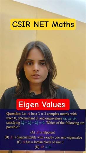 Eigen Values | Linear Algebra | CSIR NET Maths
