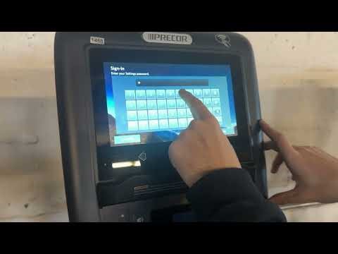 Precor P62 Console Back Settings