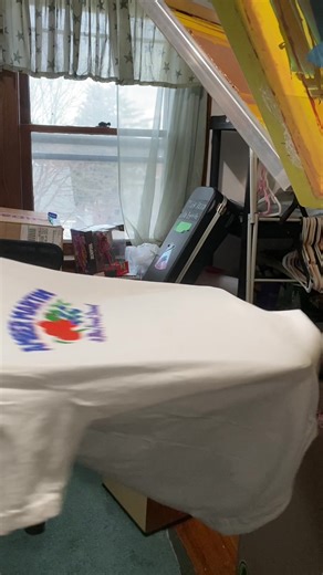 4 color print for my friend @Amber Martin ! All water based inks wet on wet 🤙 #screenprinting #waterbased #diy #print #screenprint