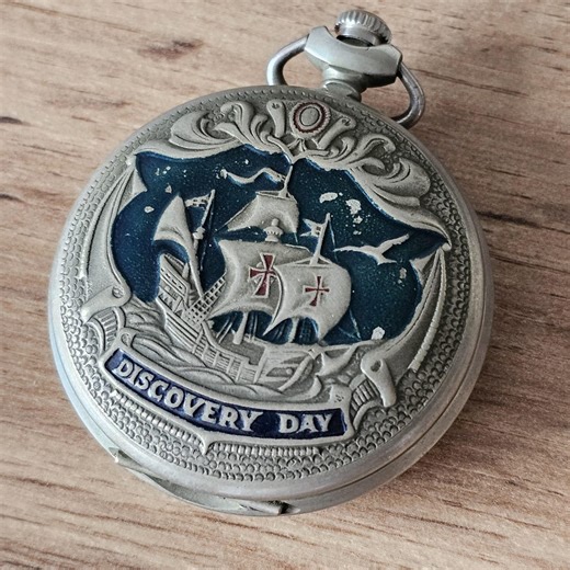 Viintage Molnija Discovery Day Pocket Watch: Large Mechanical 49mm - Etsy
