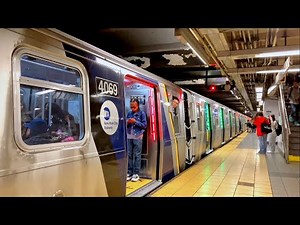 New York City Subway 207 St bound R211 A Express Train @ 14 Street