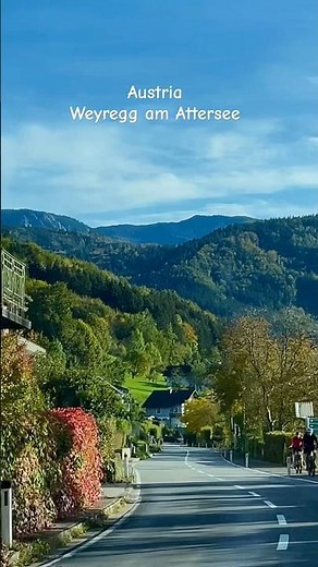 📍Weyregg am Attersee #austria #travel #mountains #autumn #roadtrip #attersee #countryside #fyp