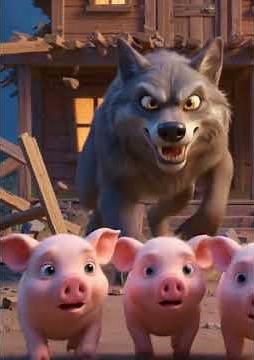 Los tres cochinitos y el lobo feroz