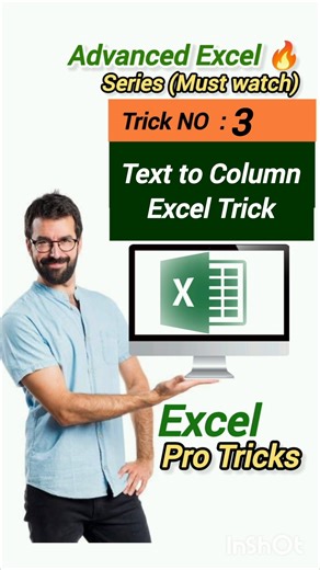 How to Use Text To column in Excel #excel #exceltips #exceltricks #viral #shortsviral #shorts