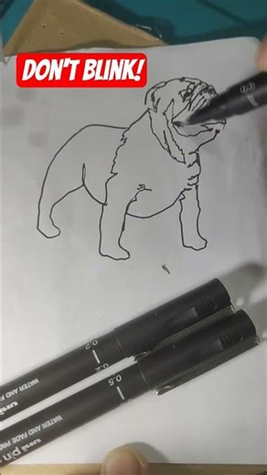 One Line Sketch 🖊️ dog-4 #art #Sketch