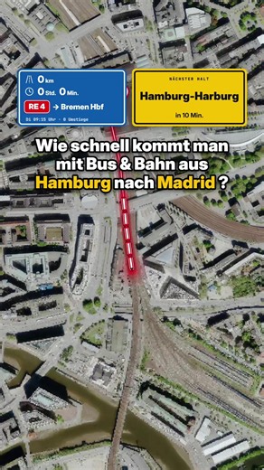 Hamburg nach Madrid: 2892 km mit Bus & Bahn in 2 Tagen